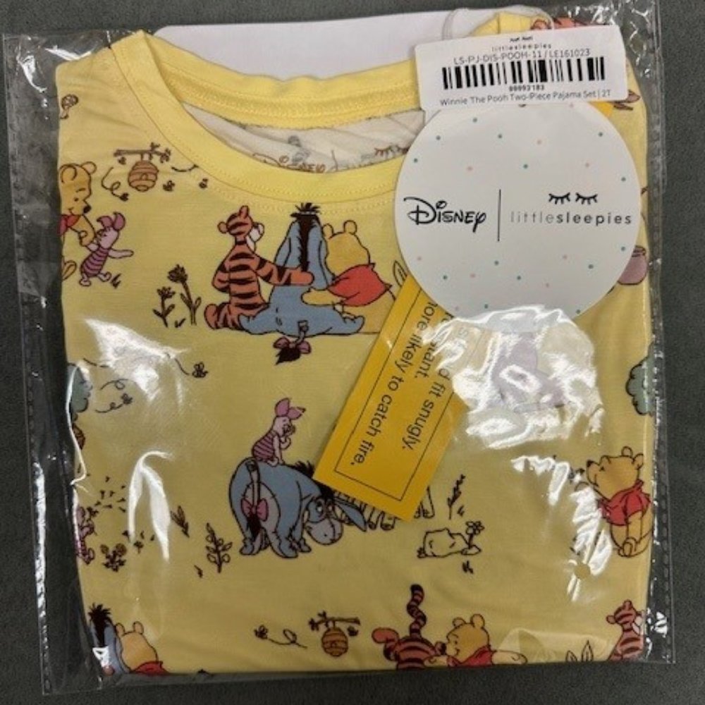 Disney Playtime With Pooh Two-Piece Pajama Set Little Sleepies
